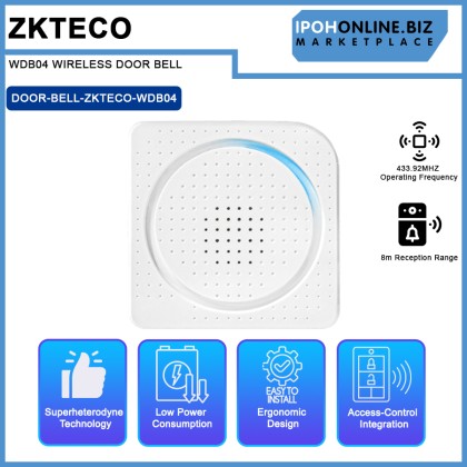 ZKTECO WDB04 WIRELESS DOOR BELL ZKTECO WDB04 WIRELESS DOOR BELL